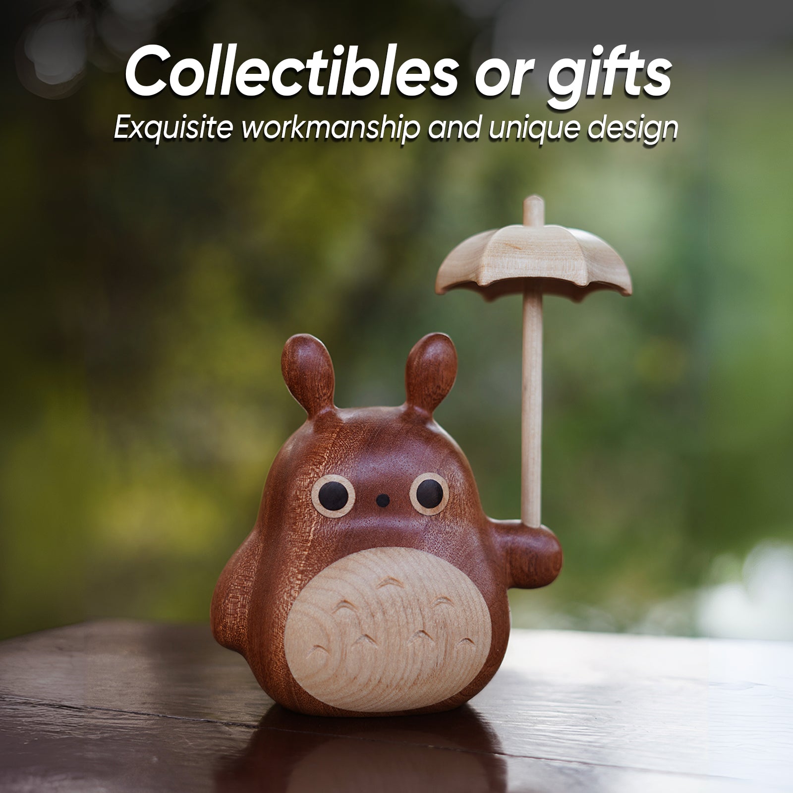 Handmade Ebony Totoro Healing Gift Creative Gift for Child, Christmas ...